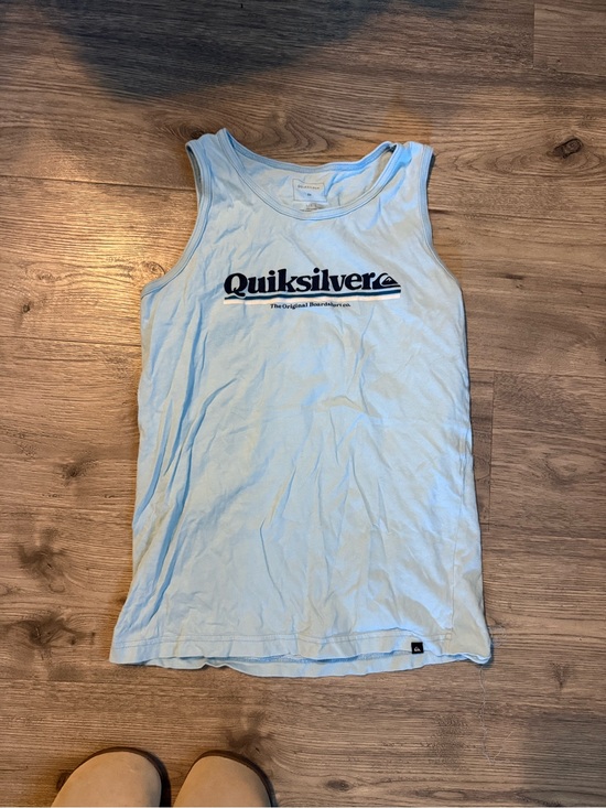 Quiksilver Other - Quiksilver Light Blue Logo Kids Tank Top